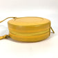 BVLGARI B-ZERO1 Round Pochette Shoulder Bag in Yellow Leather for Women