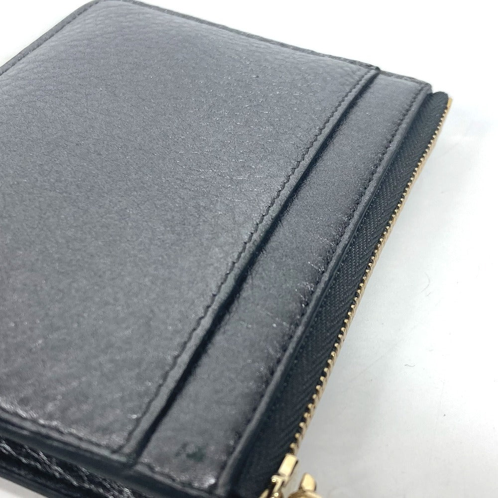 BVLGARI S.bvlgari ロゴ 財布 小銭入れ キーリング付き コインケース レザー ユニセックス シルバー系