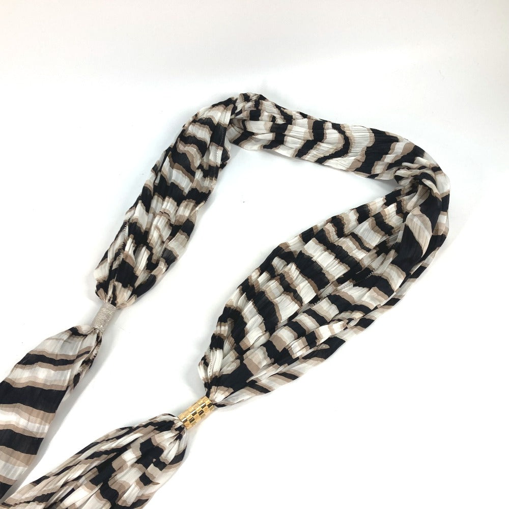 LOUIS VUITTON タッセル ショール フリンジ ラインストーン ストール シルク レディース ブラウン