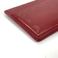 CARTIER Garland de Cartier Business Card Holder Pass Case Card Case Leather wine-red Used