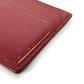 CARTIER Garland de Cartier Business Card Holder Pass Case Card Case Leather wine-red Used