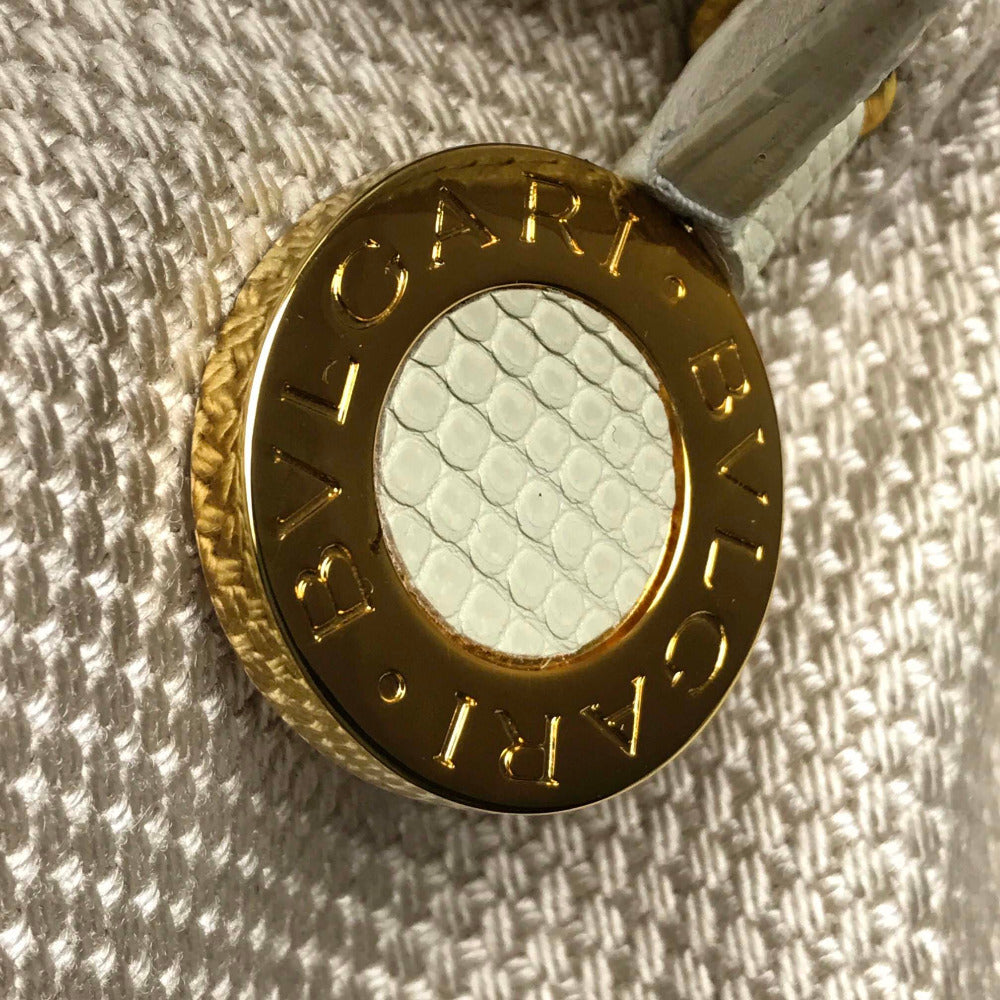 BVLGARI ビーゼロワン ハンドバッグ カバン 肩掛け ショルダーバッグ ハンドバッグ キャンバス レディース ベージュ