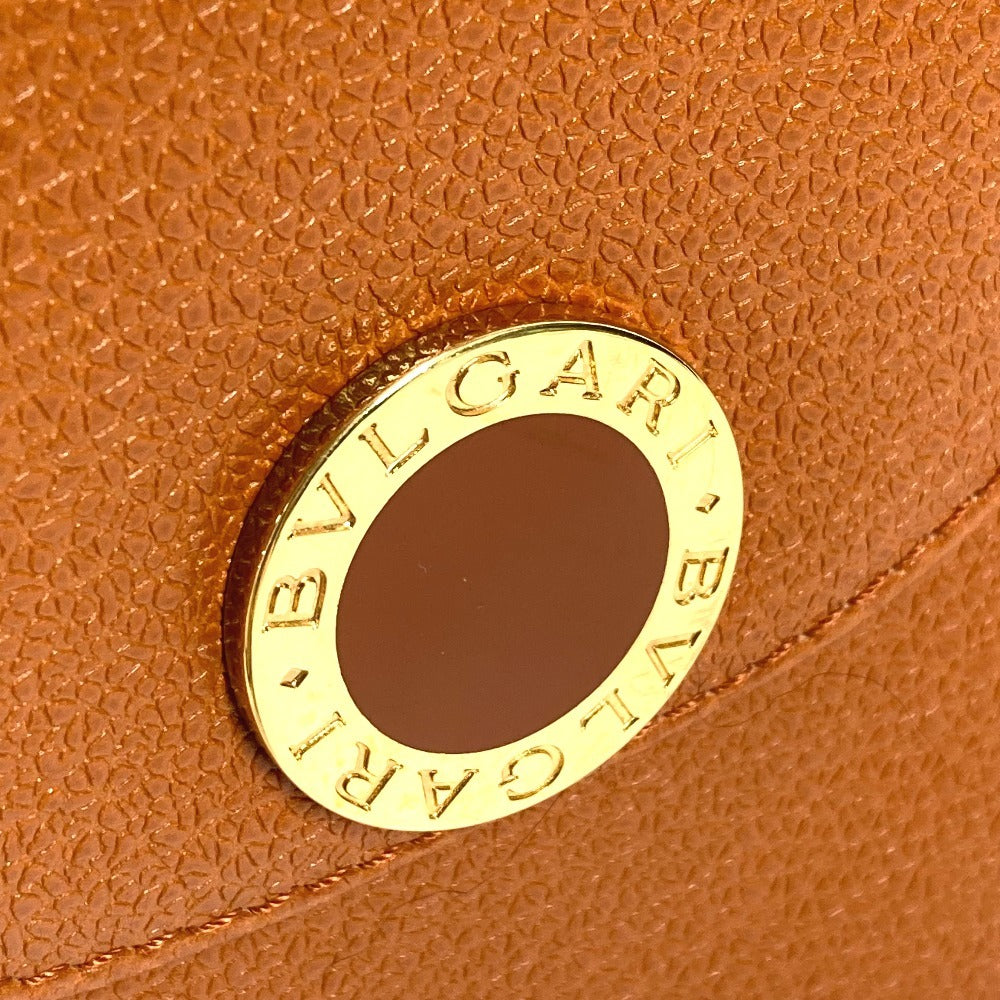 BVLGARI ブルガリブルガリロゴ ミニボストンバッグ カバン 肩掛け ショルダーバッグ レザー ユニセックス ブラウン