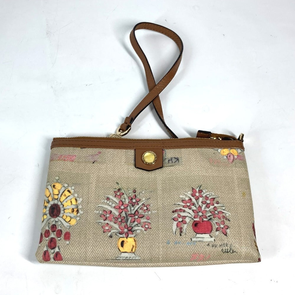 BVLGARI Shoulder Bag with Jewelry Pattern and Pouch, Leather/PVC Tote Bag, Multicolor, Women's