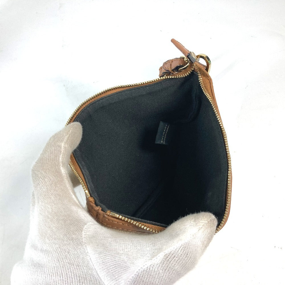 BVLGARI Shoulder Bag with Jewelry Pattern and Pouch, Leather/PVC Tote Bag, Multicolor, Women's