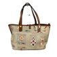 BVLGARI Shoulder Bag with Jewelry Pattern and Pouch, Leather/PVC Tote Bag, Multicolor, Women's