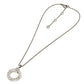 BVLGARI K18WG Diamond 1P Bvlgari Bvlgari Accessory Circle Logo Necklace K18WG Ladies Silver