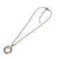 BVLGARI K18WG Diamond 1P Bvlgari Bvlgari Accessory Circle Logo Necklace K18WG Ladies Silver