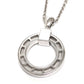 BVLGARI K18WG Diamond 1P Bvlgari Bvlgari Accessory Circle Logo Necklace K18WG Ladies Silver