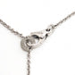 BVLGARI K18WG Diamond 1P Bvlgari Bvlgari Accessory Circle Logo Necklace K18WG Ladies Silver
