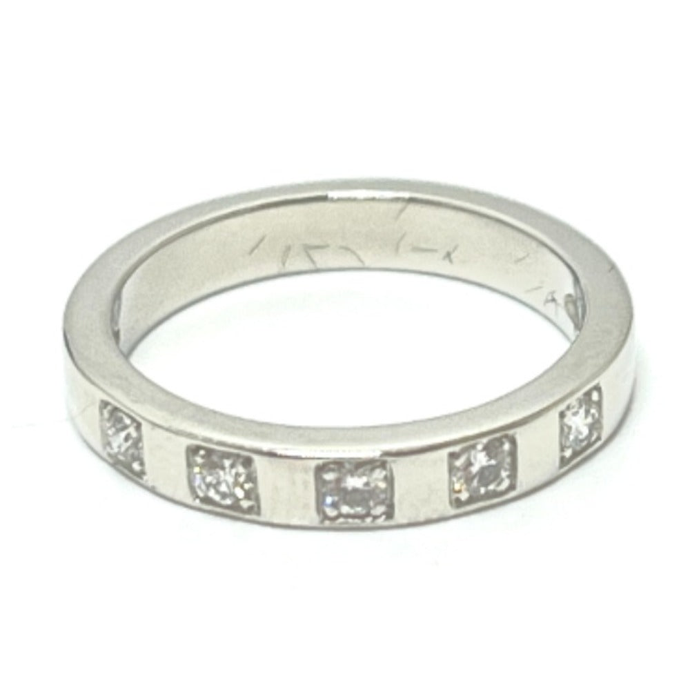 BVLGARI Jewelry Accessories "Marry Me" 5P Diamond Platinum Ring, Pt950, Women's, Silver