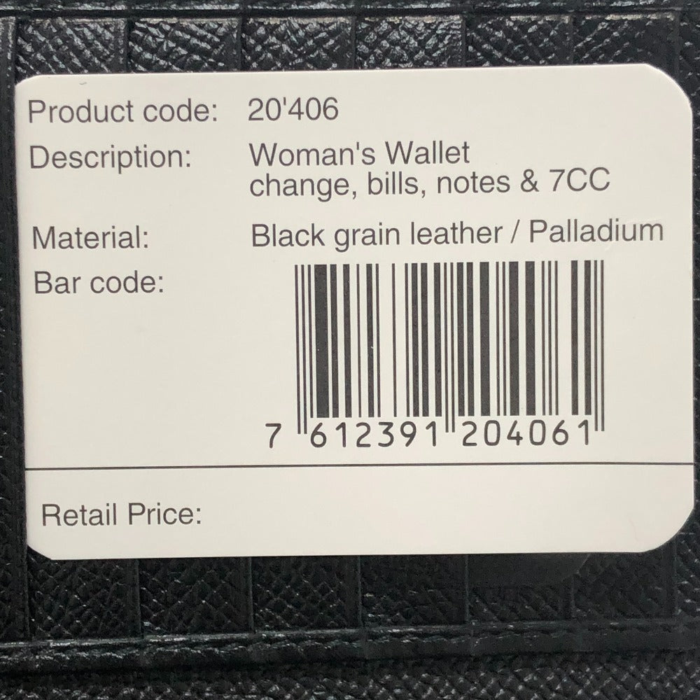 BVLGARI Bulgari Bulgari Wallet accessories Trifold wallet Leather Black Used