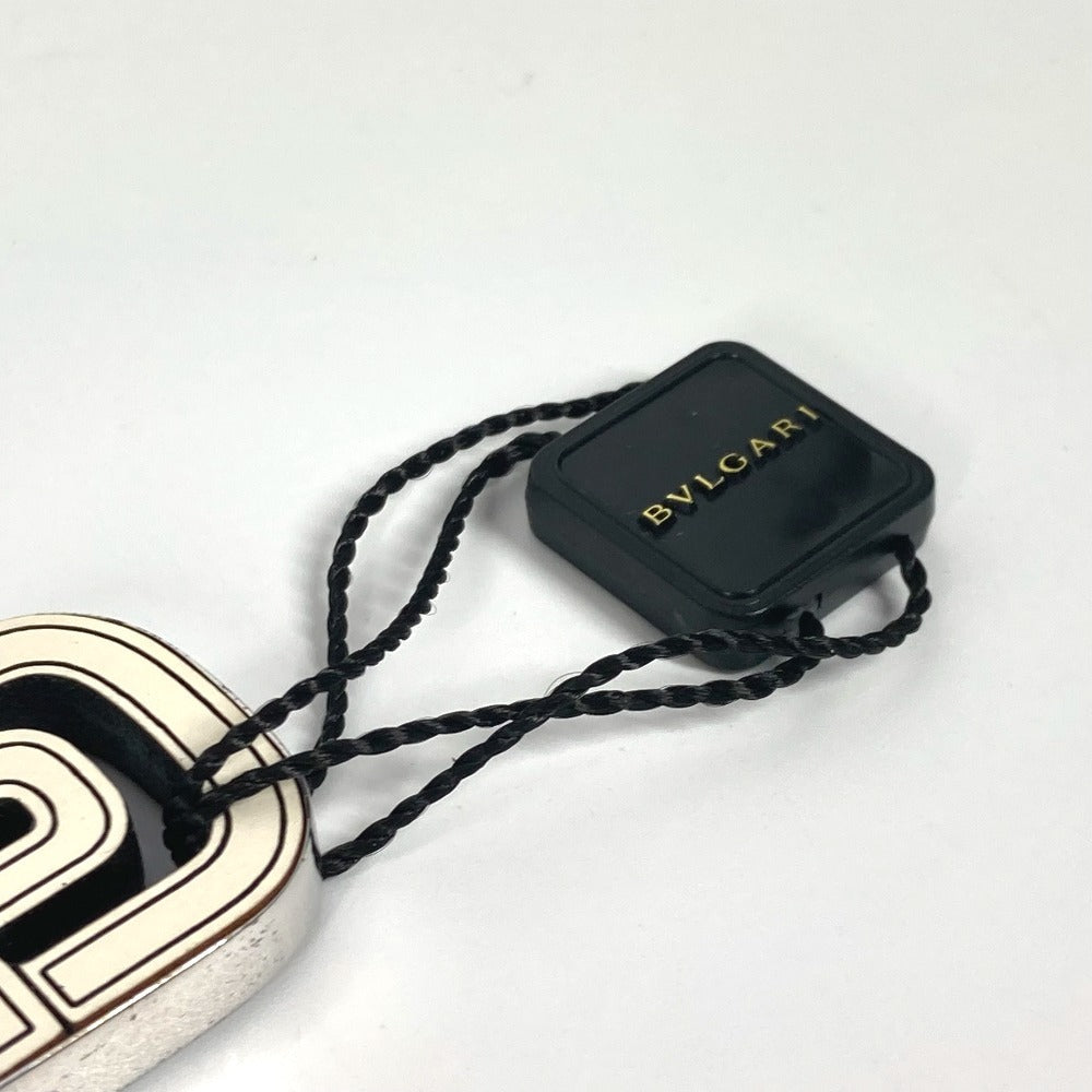 BVLGARI パレンテシ ロゴ アクセサリー ネックレス レザー ユニセックス ホワイト系
