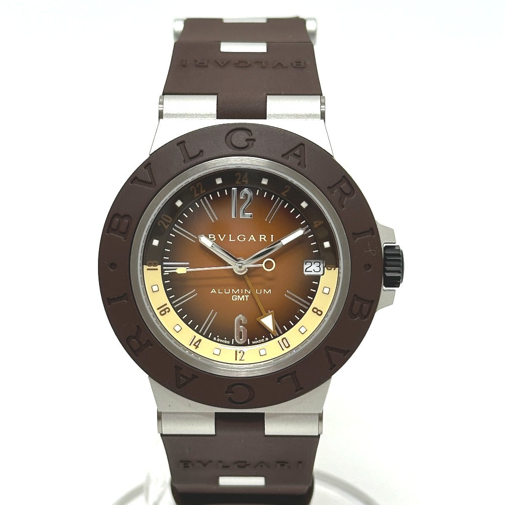 BVLGARI BB 40 AT Aluminum GMT Fender Automatic Watch, Brown, Men's, Limited Edition of 1,200 pieces worldwide