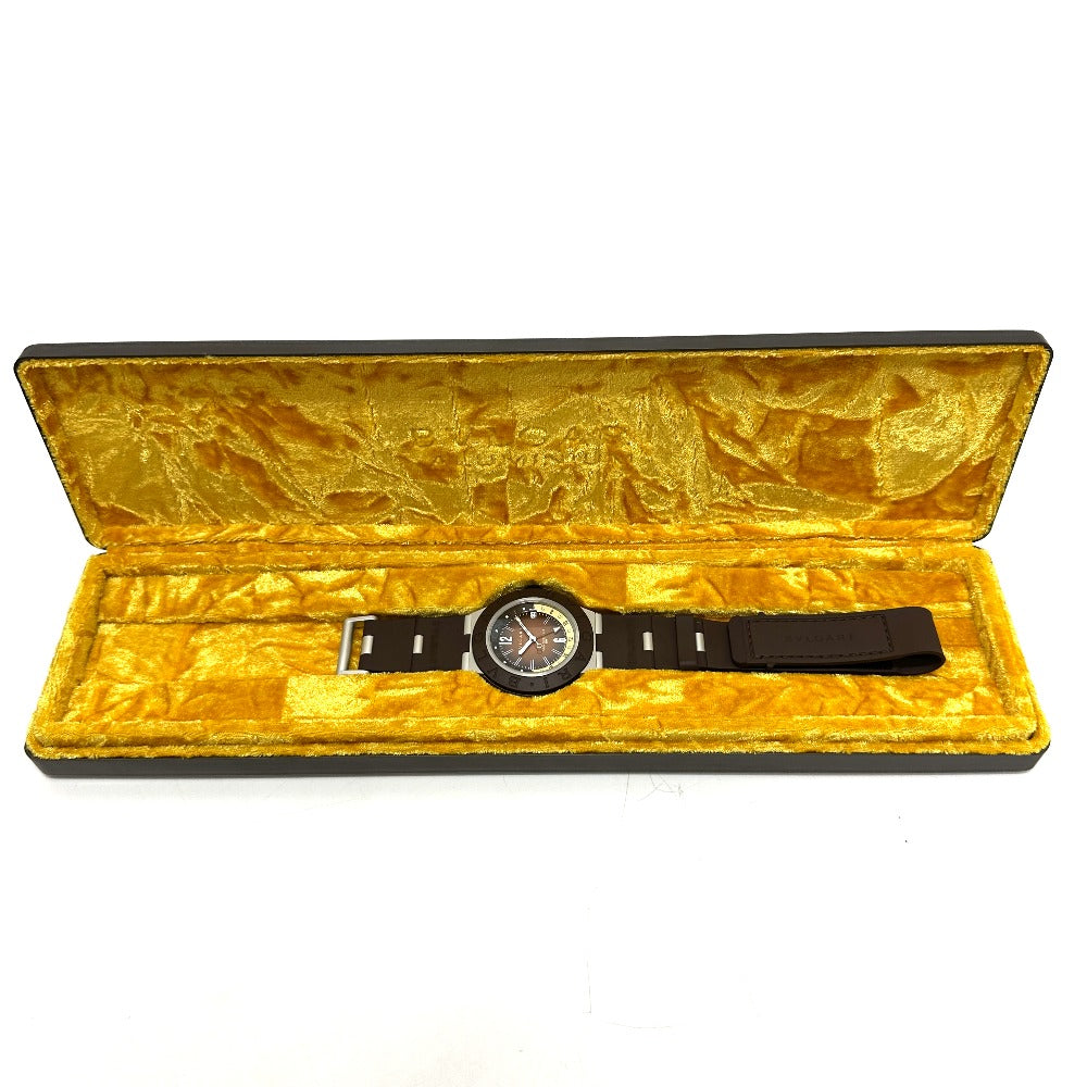 BVLGARI BB 40 AT Aluminum GMT Fender Automatic Watch, Brown, Men's, Limited Edition of 1,200 pieces worldwide