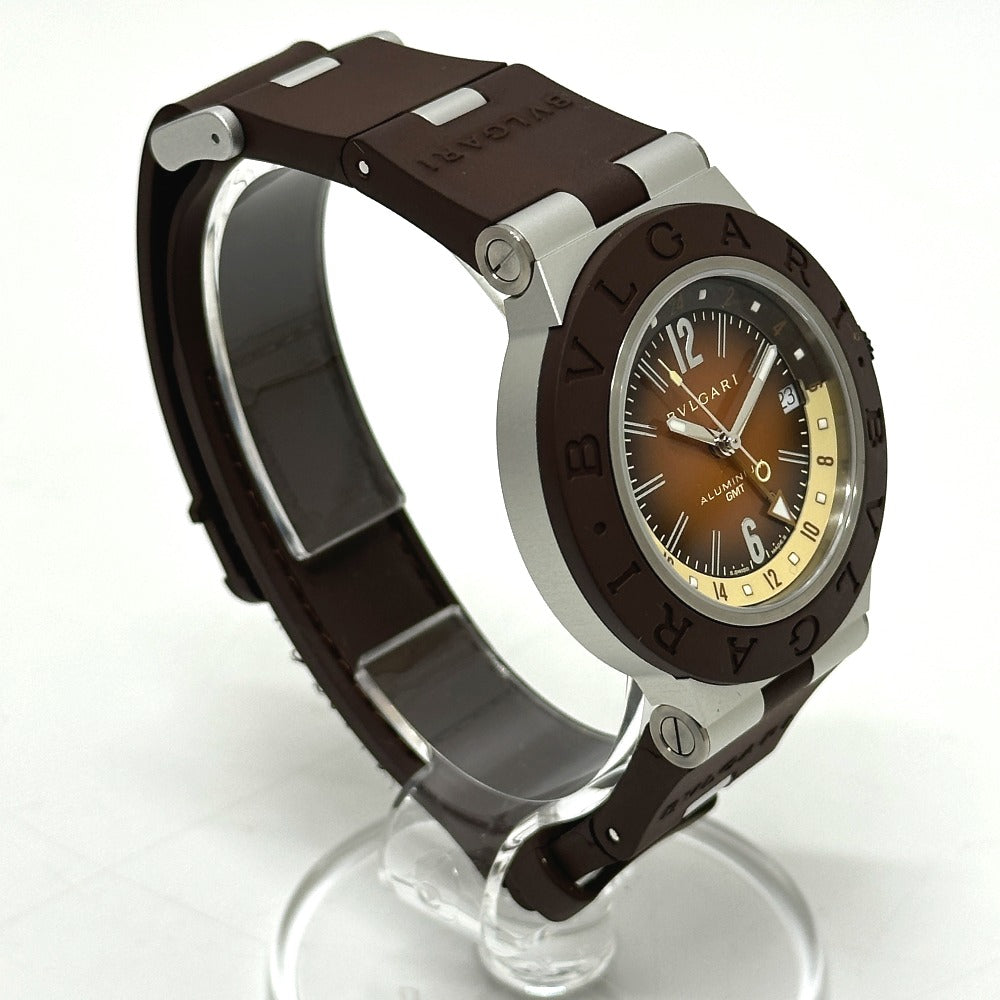 BVLGARI BB 40 AT Aluminum GMT Fender Automatic Watch, Brown, Men's, Limited Edition of 1,200 pieces worldwide