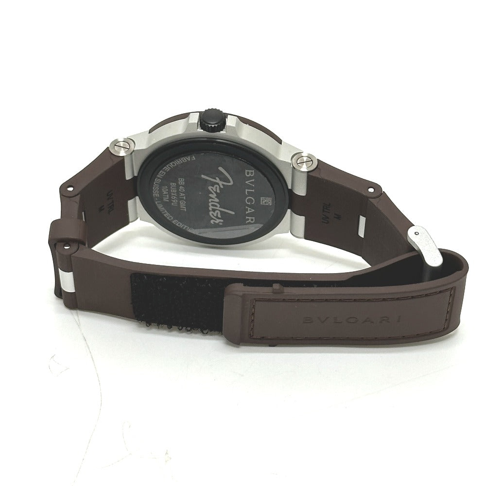 BVLGARI BB 40 AT Aluminum GMT Fender Automatic Watch, Brown, Men's, Limited Edition of 1,200 pieces worldwide