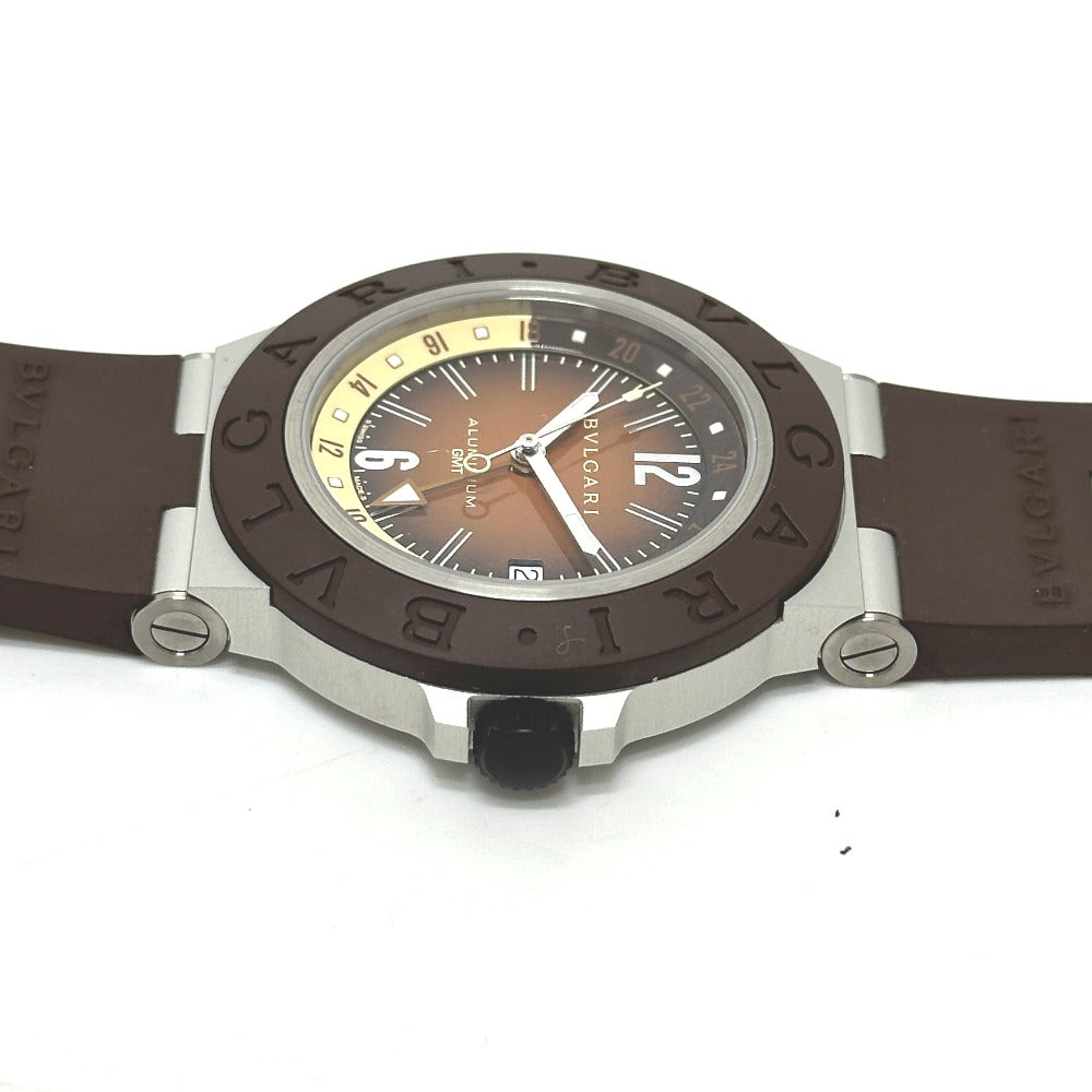 BVLGARI BB 40 AT Aluminum GMT Fender Automatic Watch, Brown, Men's, Limited Edition of 1,200 pieces worldwide