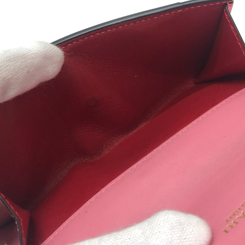 BVLGARI Serpenti Bi-fold wallet, leather accessories Folded wallet Leather pink Used