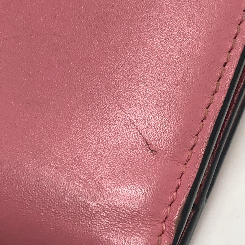 BVLGARI Serpenti Bi-fold wallet, leather accessories Folded wallet Leather pink Used