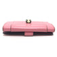 BVLGARI Serpenti Bi-fold wallet, leather accessories Folded wallet Leather pink Used