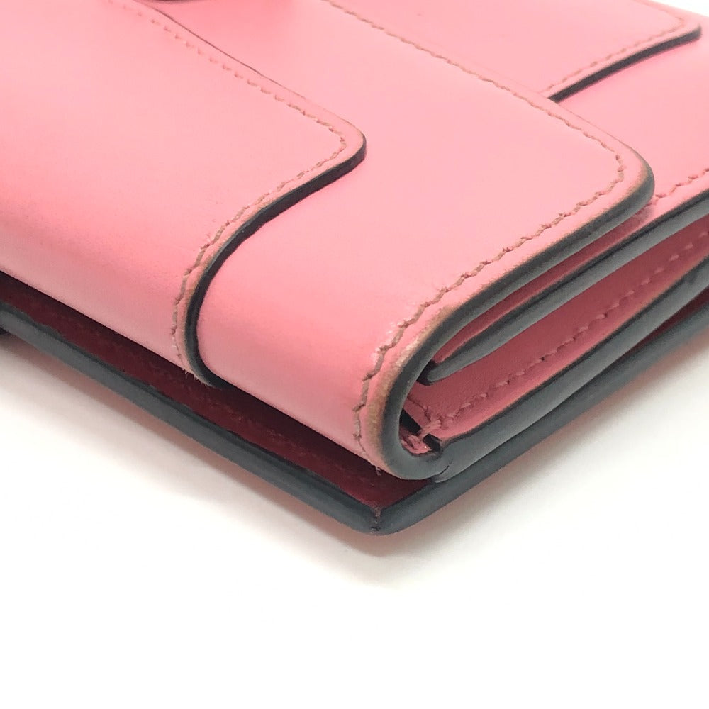 BVLGARI Serpenti Bi-fold wallet, leather accessories Folded wallet Leather pink Used
