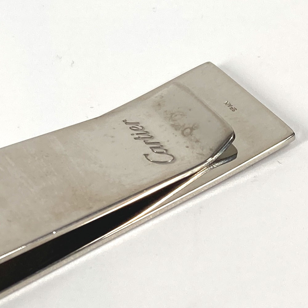 CARTIER ロゴ 財布 マネークリップ SS ユニセックス シルバー