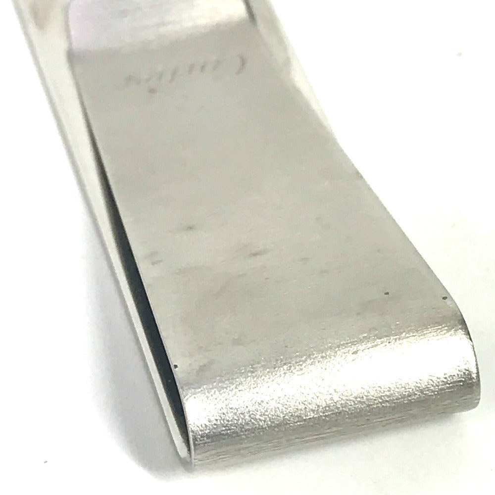 CARTIER ロゴ 財布 マネークリップ SS ユニセックス シルバー
