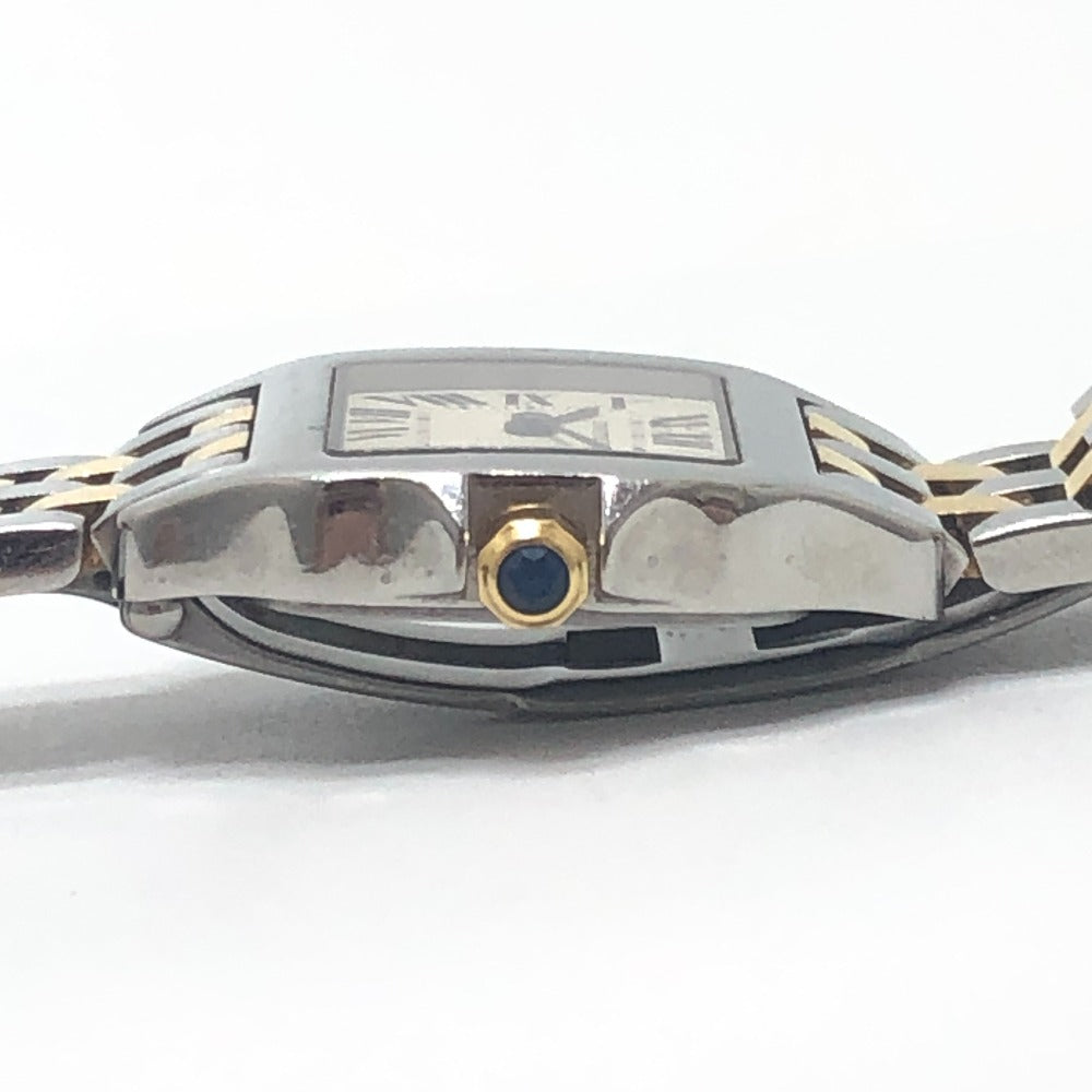 CARTIER W25066Z6 Santos de Moiselle SM Quartz watch combination Wristwatch SS/18K Silver/Gold Used