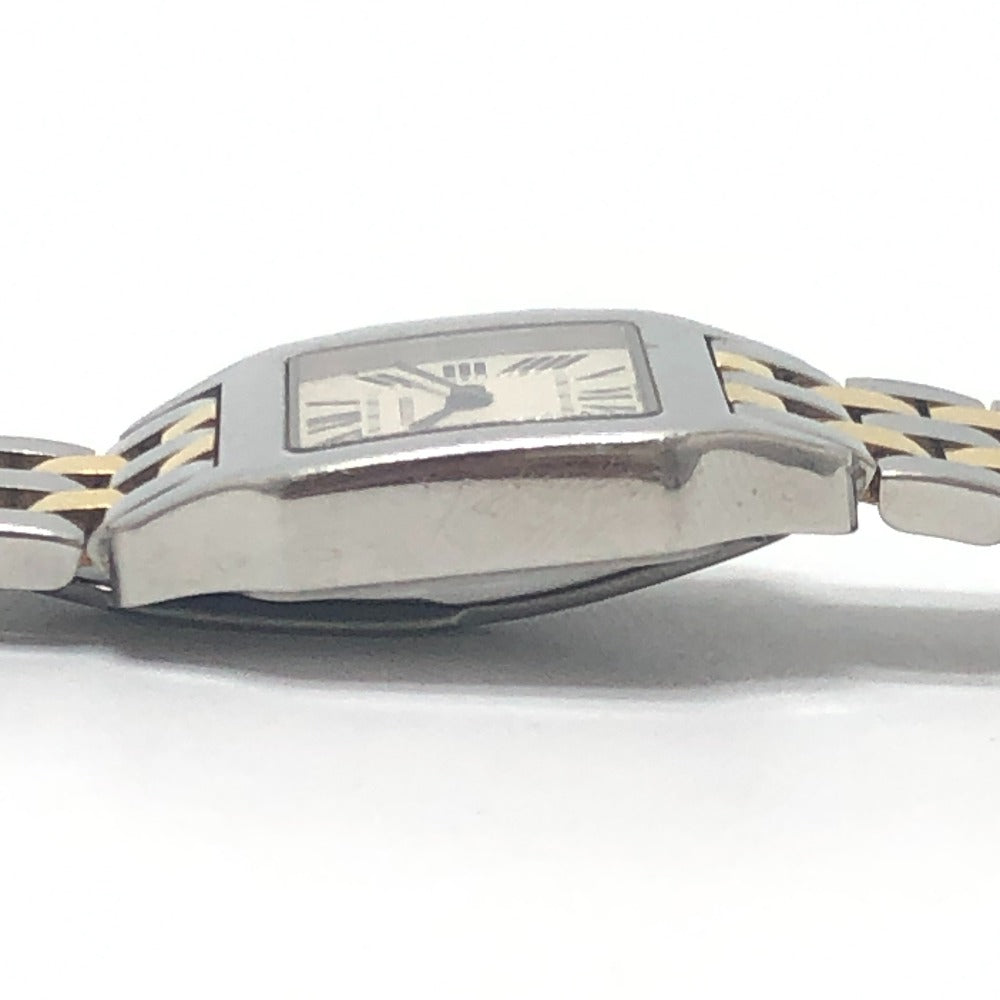 CARTIER W25066Z6 Santos de Moiselle SM Quartz watch combination Wristwatch SS/18K Silver/Gold Used
