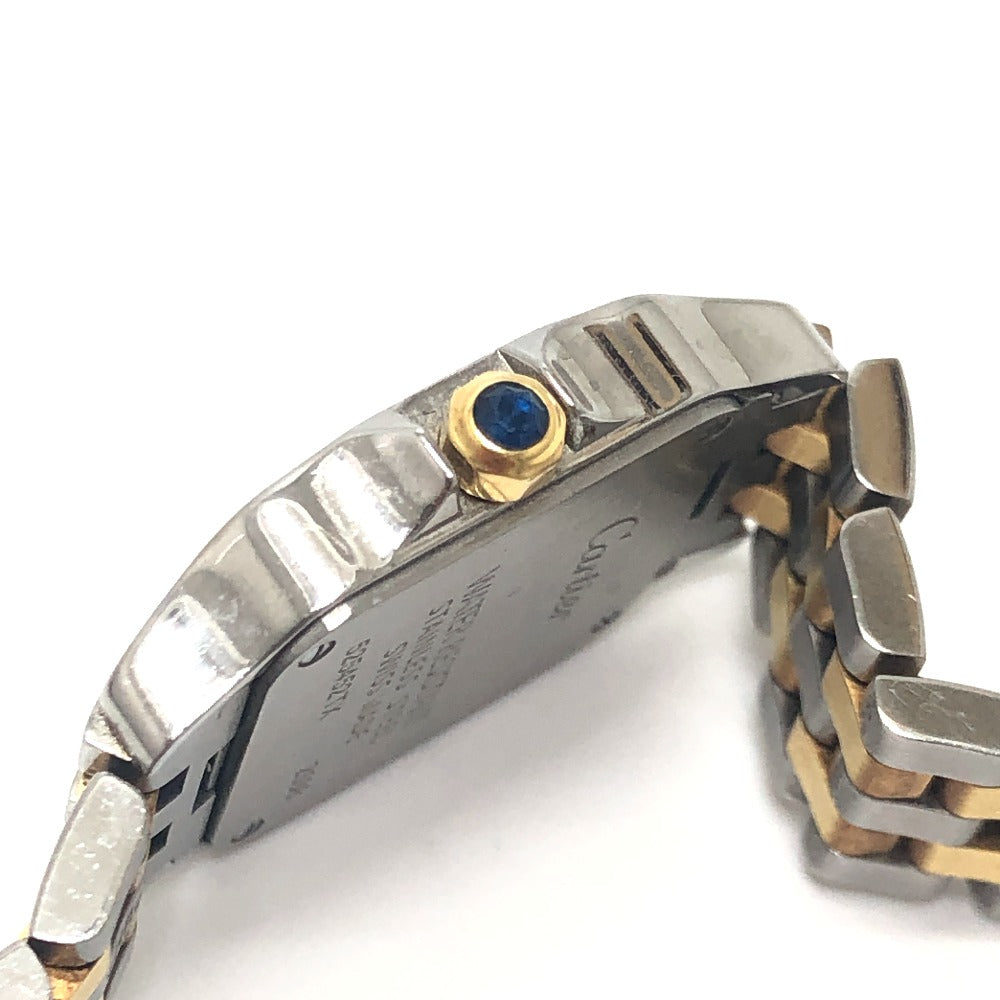 CARTIER W25066Z6 Santos de Moiselle SM Quartz watch combination Wristwatch SS/18K Silver/Gold Used