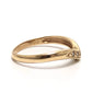 jewelry K9 D0.04ct Accessory Diamond V-shaped Yellow Gold Ring K9 Women's Gold