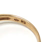 jewelry K9 D0.04ct Accessory Diamond V-shaped Yellow Gold Ring K9 Women's Gold