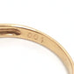 jewelry K9 D0.04ct Accessory Diamond V-shaped Yellow Gold Ring K9 Women's Gold