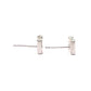 Jewelry K18WG D0.15ct Diamond Mini Design Earrings K18WG Women's Silver