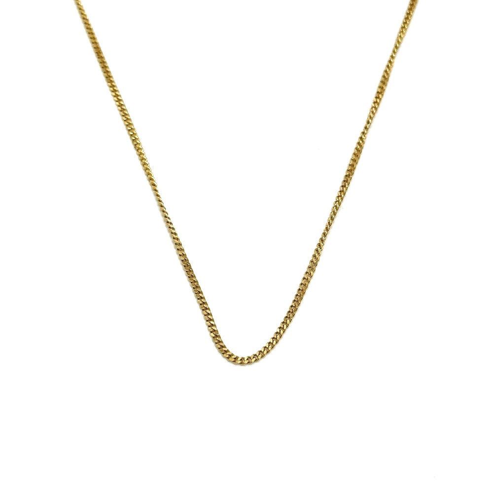 jewelry K18 金 18K K18YG 二面喜平 チェーンネックレス アクセサリー ジュエリー ネックレス K18 レディース ゴールド