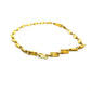 jewelry K18 金 18K K18YG プレート デザイン チェーンブレス アクセサリー ジュエリー ブレスレット K18 レディース ゴールド
