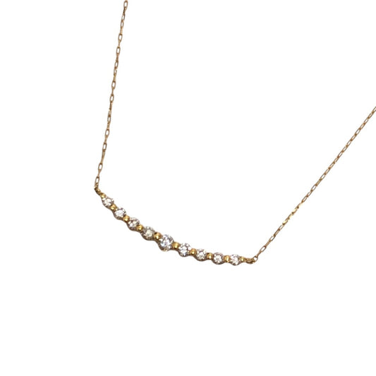 jewelry K18YG 9PDiamond Yellow Gold Jewelry Accessories Necklace K18 Gold Used