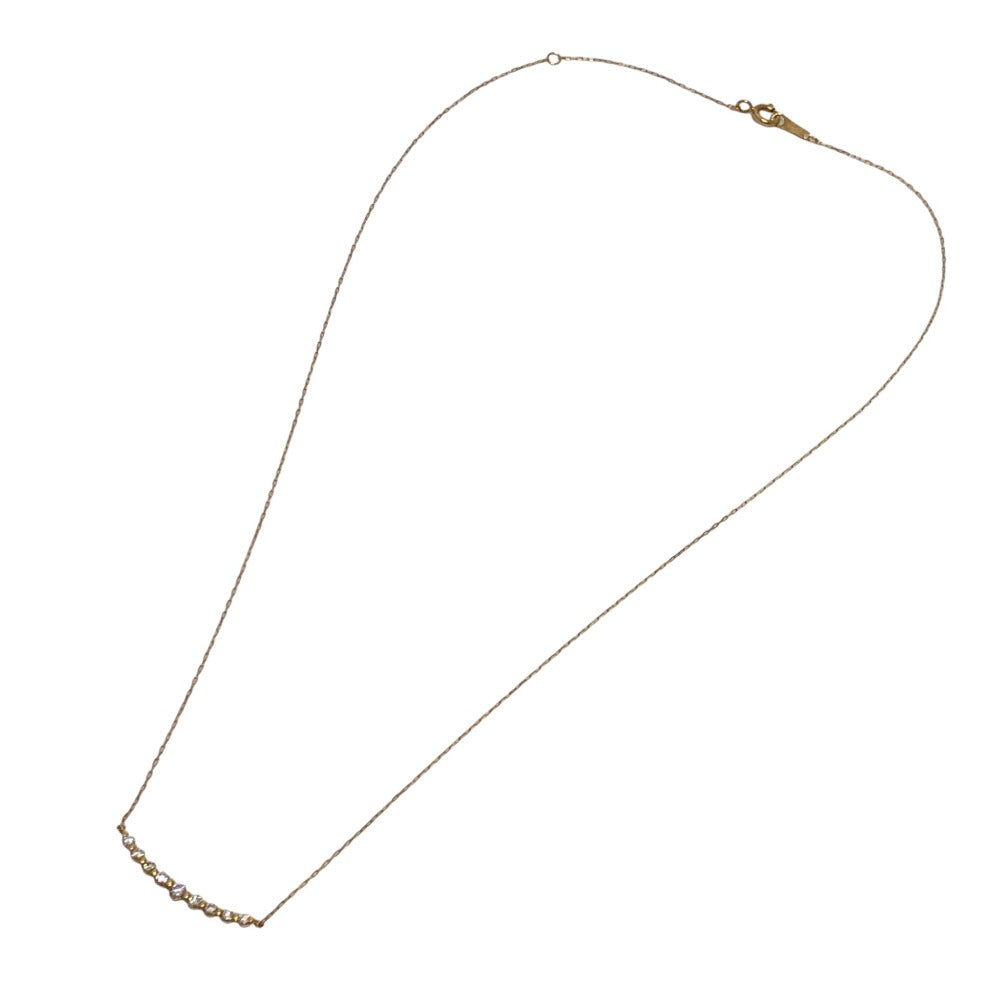 jewelry K18YG 9PDiamond Yellow Gold Jewelry Accessories Necklace K18 Gold Used