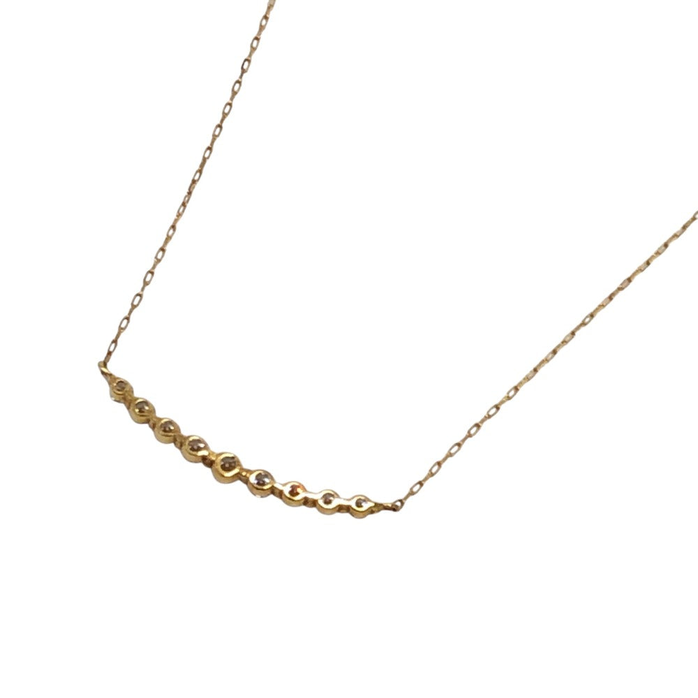jewelry K18YG 9PDiamond Yellow Gold Jewelry Accessories Necklace K18 Gold Used