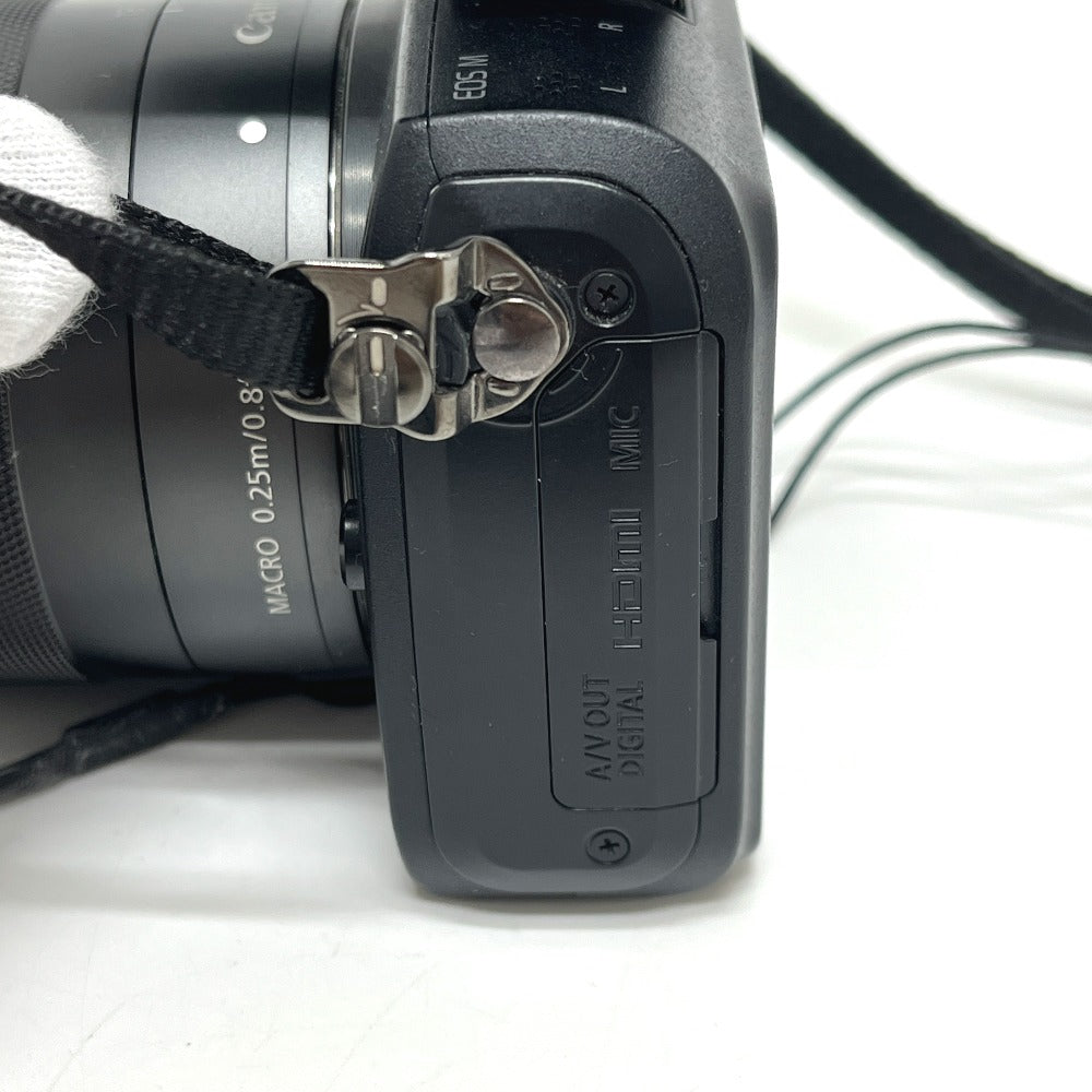 Canon EOS M Speedlite 90EX EF-M18-55 Digital SLR camera metal/plastic Black Used