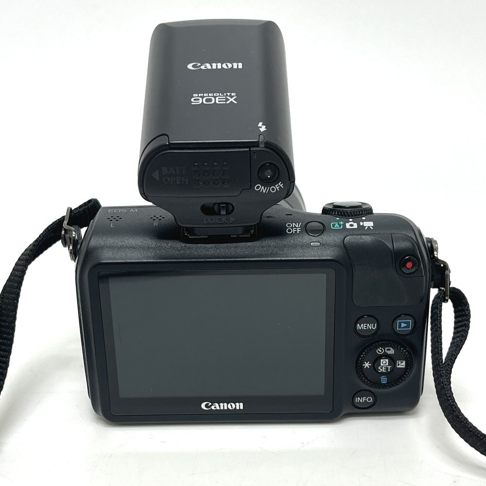 Canon EOS M Speedlite 90EX EF-M18-55 Digital SLR camera metal/plastic Black Used