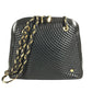 BALLY vintage logo Twist Chain Shoulder Tote Bag Shoulder Bag Leather Black/Gold Used