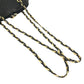BALLY vintage logo Twist Chain Shoulder Tote Bag Shoulder Bag Leather Black/Gold Used