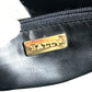 BALLY vintage logo Twist Chain Shoulder Tote Bag Shoulder Bag Leather Black/Gold Used