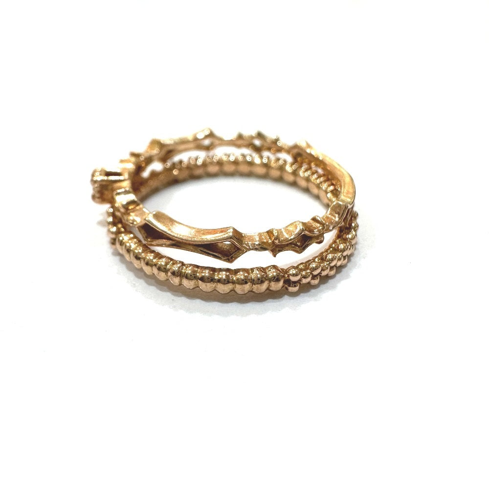 jewelry K10PG デザイン アクセサリー ダイヤ 2連 リング・指輪 K10PG レディース ゴールド