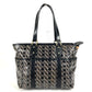 BALLY logo print tote bag, shoulder bag, PVC, unisex, black