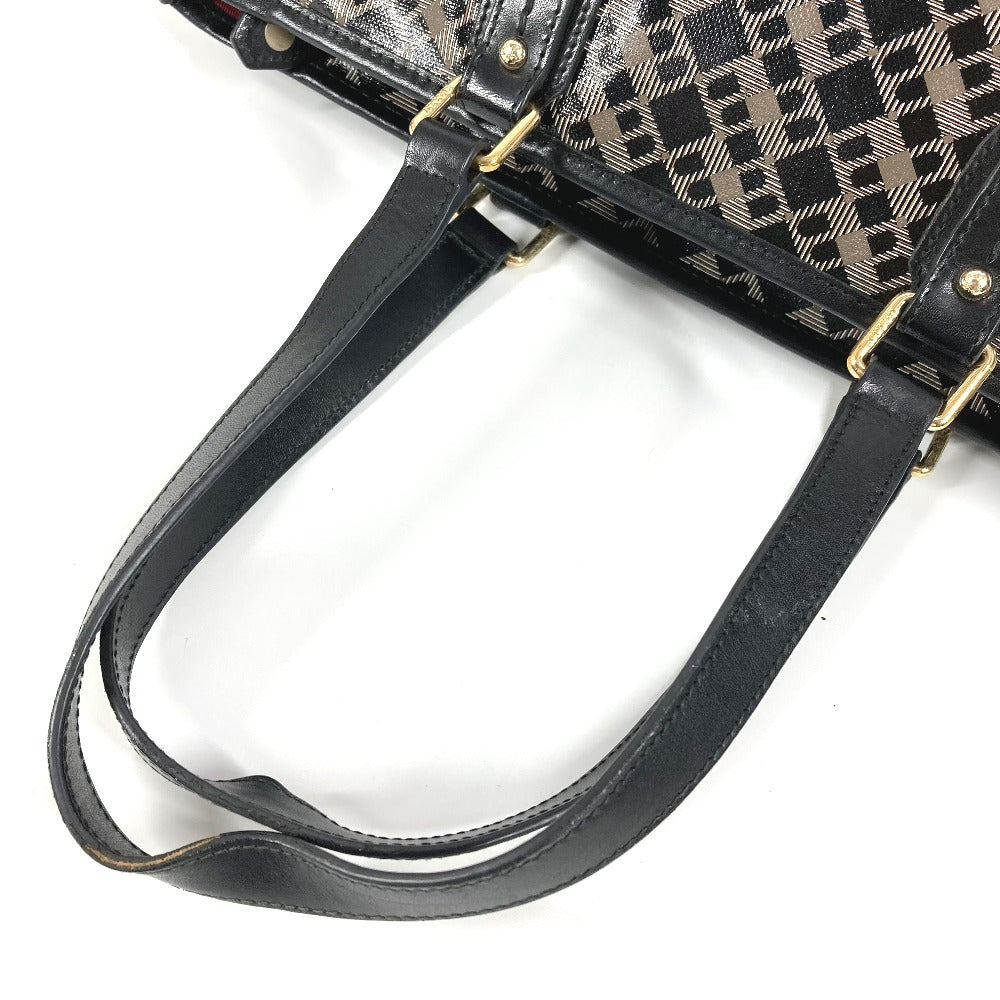 BALLY logo print tote bag, shoulder bag, PVC, unisex, black