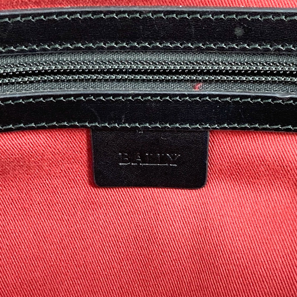 BALLY logo print tote bag, shoulder bag, PVC, unisex, black
