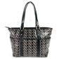 BALLY logo print tote bag, shoulder bag, PVC, unisex, black